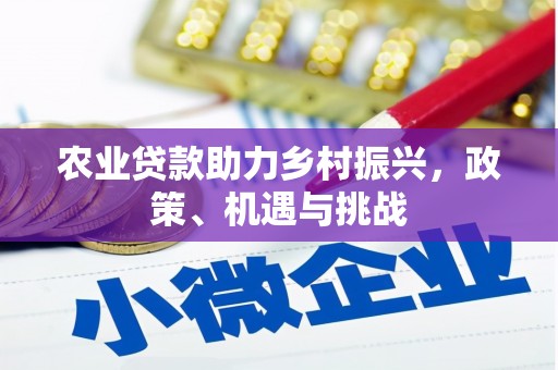 大竹农业贷款助力乡村振兴，政策、机遇与挑战