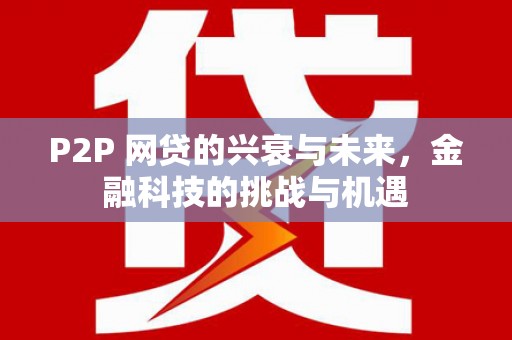 大竹P2P 网贷的兴衰与未来，金融科技的挑战与机遇