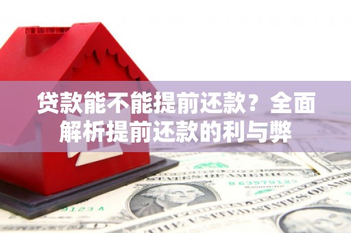大竹贷款能不能提前还款？全面解析提前还款的利与弊