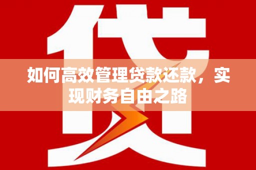 大竹如何高效管理贷款还款，实现财务自由之路