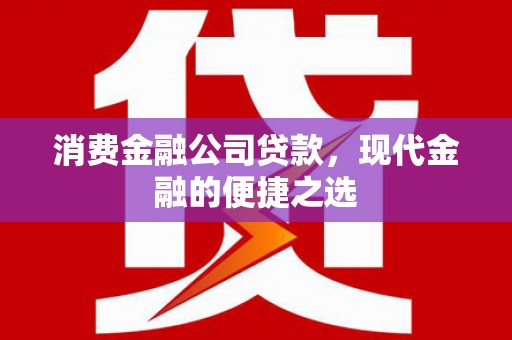 大竹消费金融公司贷款，现代金融的便捷之选