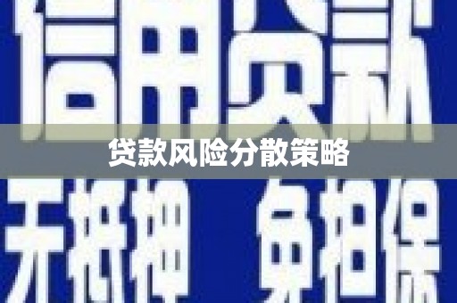 大竹贷款风险分散策略