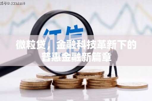 大竹微粒贷，金融科技革新下的普惠金融新篇章