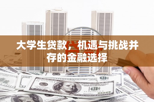 大竹大学生贷款，机遇与挑战并存的金融选择